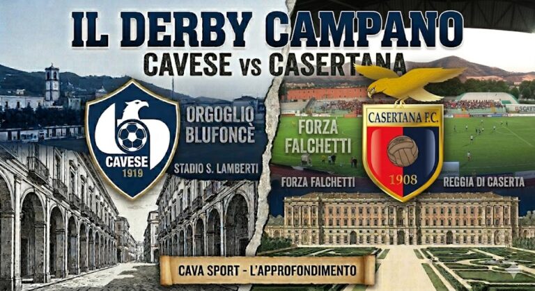 Cavese-Casertana: al “Lamberti” è profumo di derby